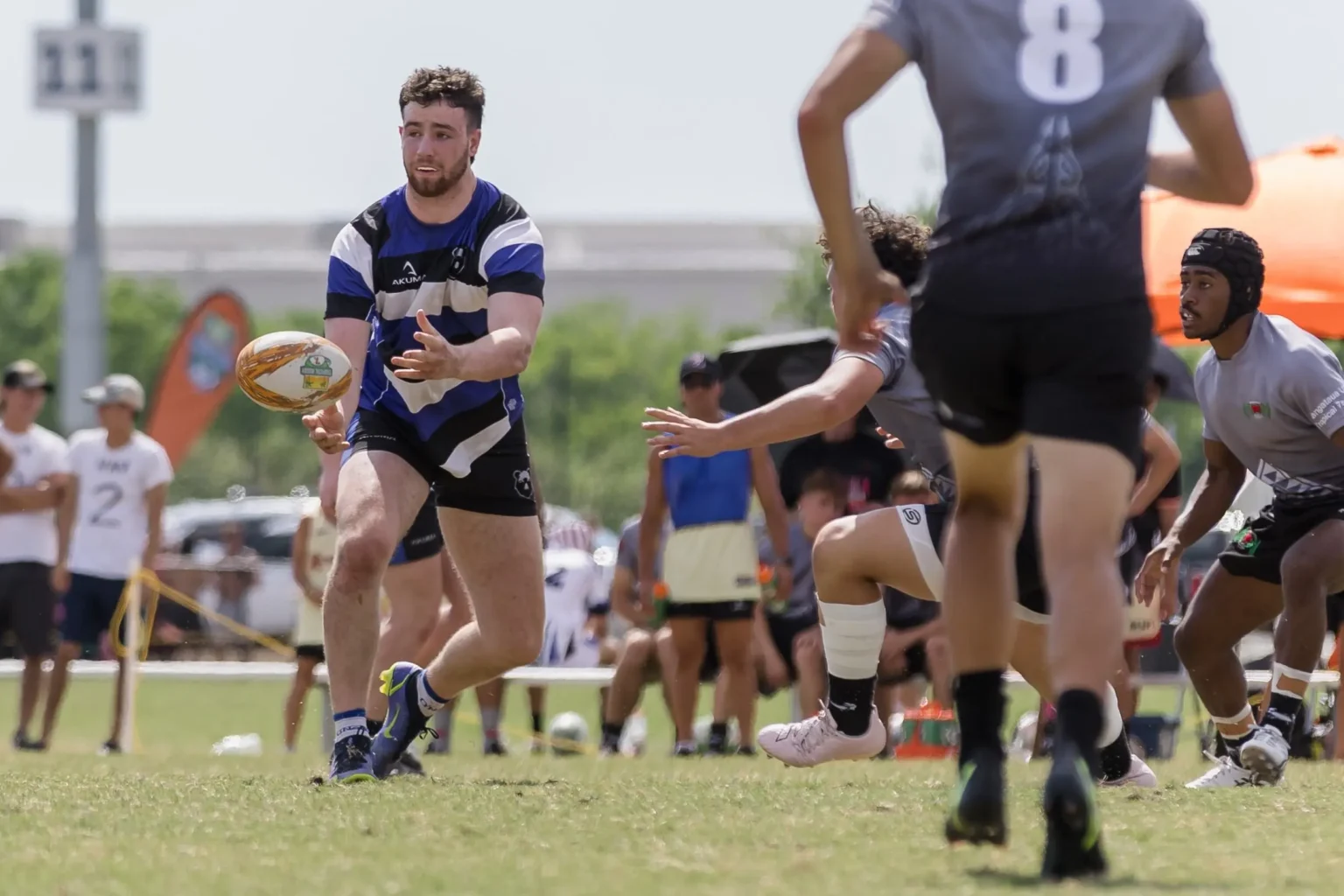 rugby player on field